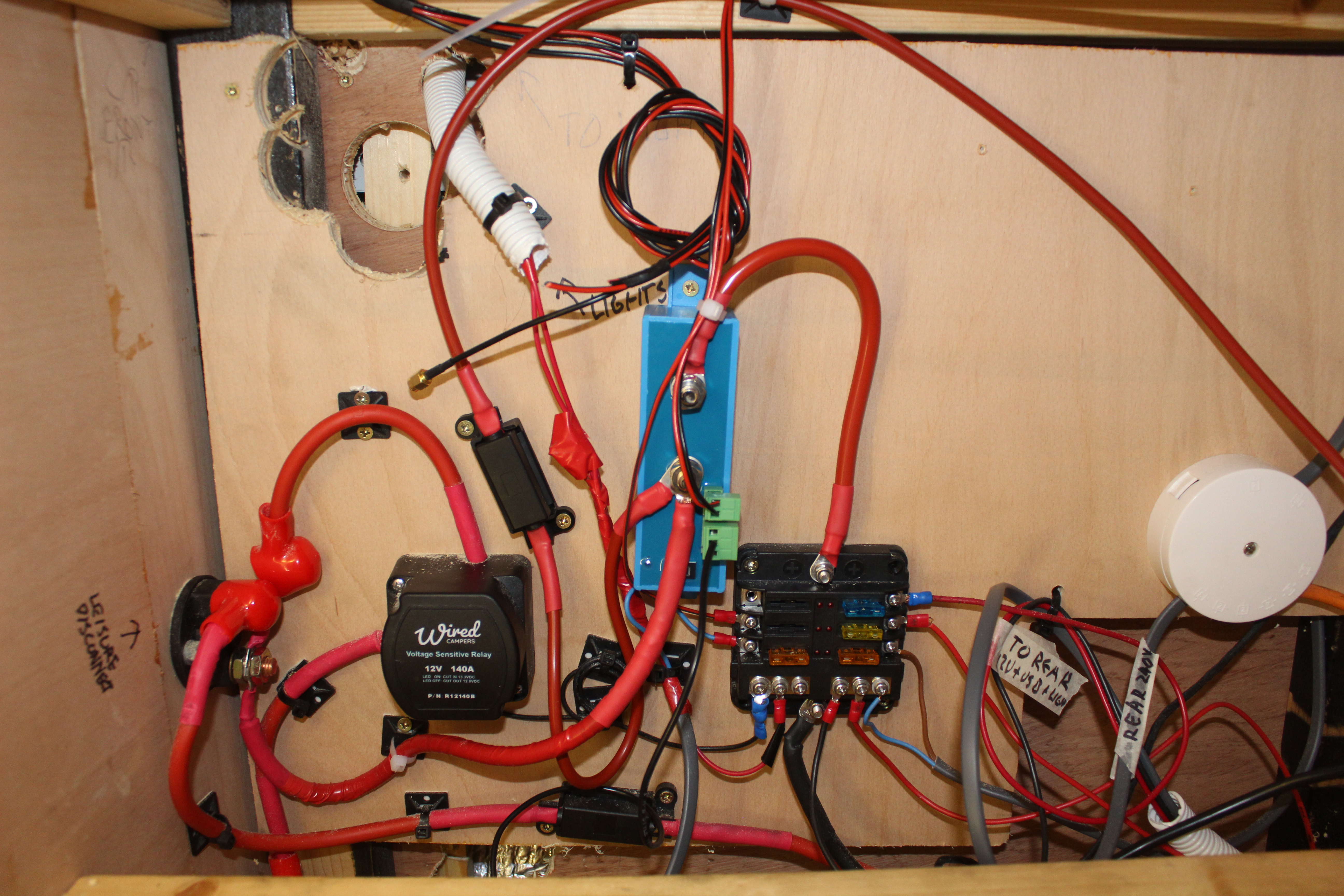 Picture of my van electrical cupboard